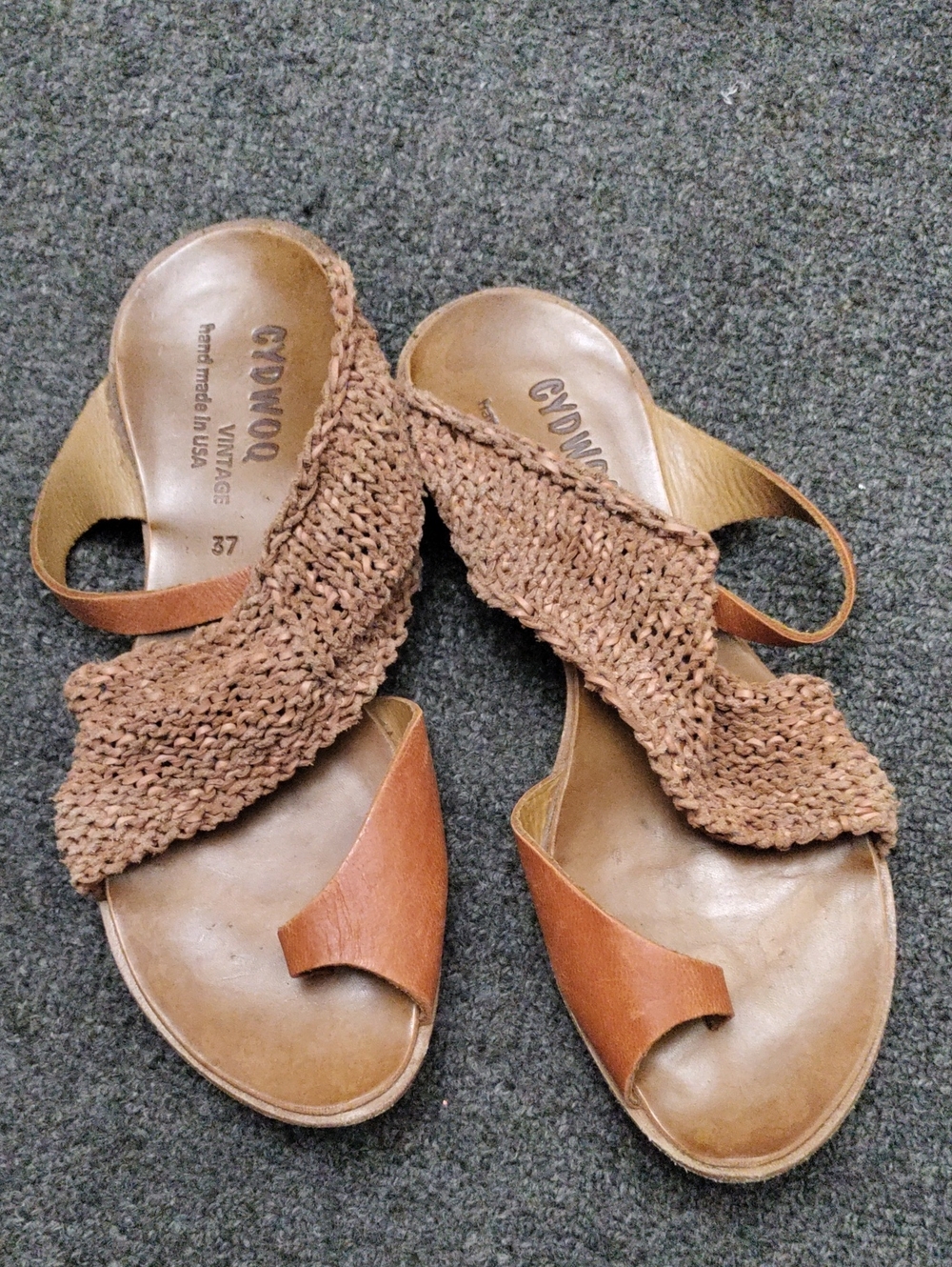 Woven Brown Slingback Sandals - Comfortable Summer Style